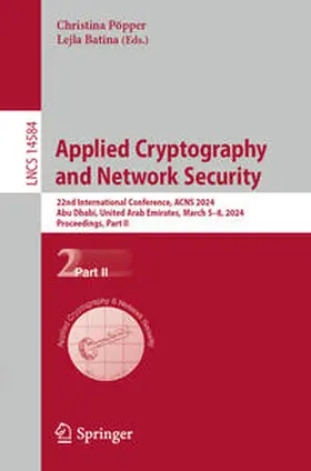 Pöpper / Batina | Applied Cryptography and Network Security | E-Book | sack.de