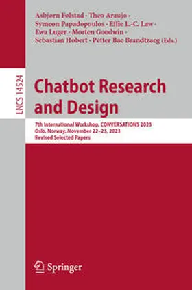 Følstad / Araujo / Papadopoulos |  Chatbot Research and Design | Buch |  Sack Fachmedien