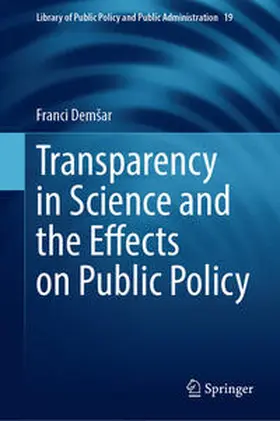 Demšar |  Transparency in Science and the Effects on Public Policy | Buch |  Sack Fachmedien