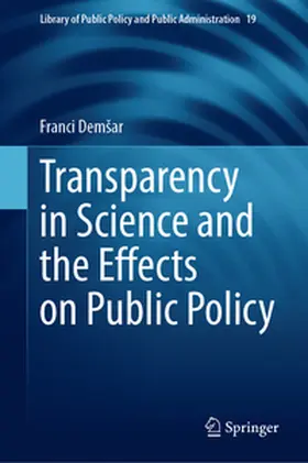 Demšar / Demsar |  Transparency in Science and the Effects on Public Policy | eBook | Sack Fachmedien