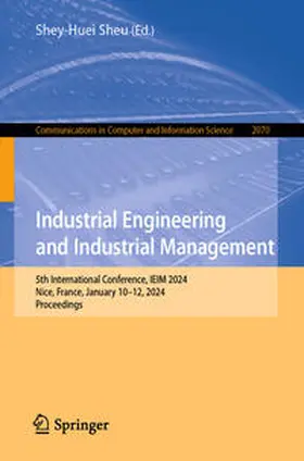 Sheu |  Industrial Engineering and Industrial Management | Buch |  Sack Fachmedien