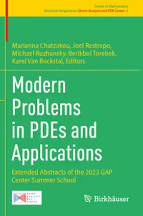 Chatzakou / Restrepo / Ruzhansky |  Modern Problems in PDEs and Applications | Buch |  Sack Fachmedien