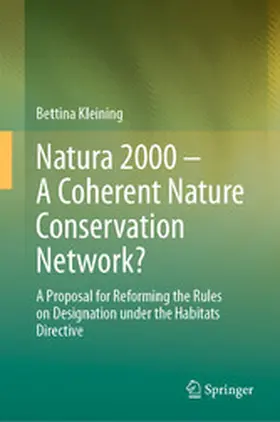 Kleining | Natura 2000 – A Coherent Nature Conservation Network? | E-Book | www2.sack.de