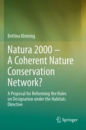 Kleining |  Natura 2000 - A Coherent Nature Conservation Network? | Buch |  Sack Fachmedien