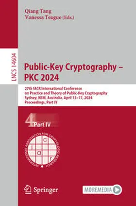 Tang / Teague | Public-Key Cryptography – PKC 2024 | E-Book | www2.sack.de