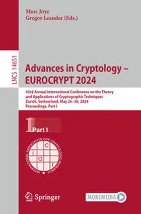 Joye / Leander | Advances in Cryptology – EUROCRYPT 2024 | E-Book | sack.de