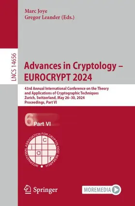 Leander / Joye |  Advances in Cryptology - EUROCRYPT 2024 | Buch |  Sack Fachmedien