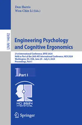 Harris / Li | Engineering Psychology and Cognitive Ergonomics | E-Book | www2.sack.de