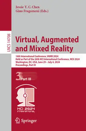 Chen / Fragomeni |  Virtual, Augmented and Mixed Reality | eBook | Sack Fachmedien