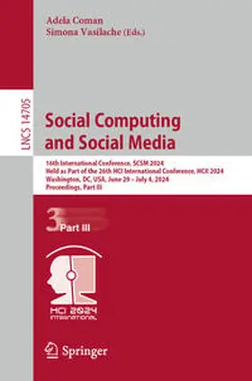 Coman / Vasilache | Social Computing and Social Media | E-Book | sack.de