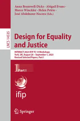 Bramwell-Dicks / Evans / Winckler | Design for Equality and Justice | E-Book | sack.de