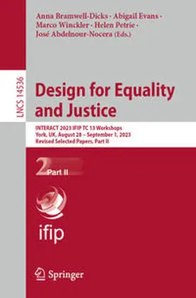 Bramwell-Dicks / Evans / Winckler |  Design for Equality and Justice | eBook | Sack Fachmedien
