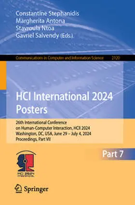 Stephanidis / Antona / Ntoa | HCI International 2024 Posters | E-Book | sack.de