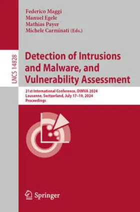 Maggi / Egele / Payer | Detection of Intrusions and Malware, and Vulnerability Assessment | E-Book | sack.de