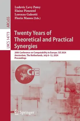 Levy Patey / Pimentel / Galeotti |  Twenty Years of Theoretical and Practical Synergies | Buch |  Sack Fachmedien
