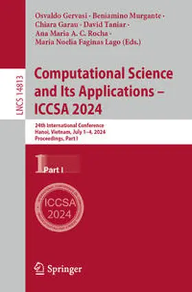 Gervasi / Murgante / Garau | Computational Science and Its Applications – ICCSA 2024 | E-Book | sack.de