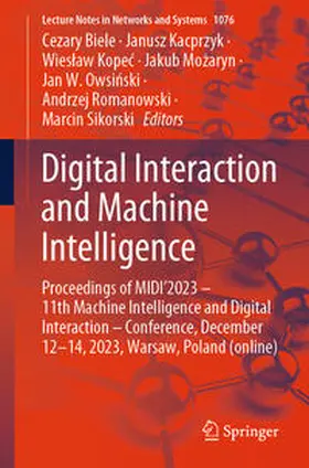 Biele / Kacprzyk / Kopec | Digital Interaction and Machine Intelligence | E-Book | sack.de