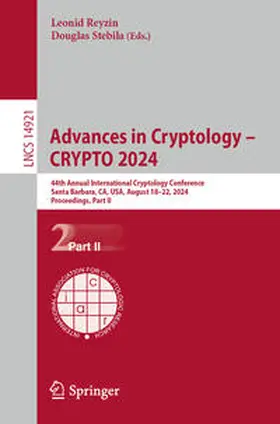 Reyzin / Stebila | Advances in Cryptology – CRYPTO 2024 | E-Book | sack.de