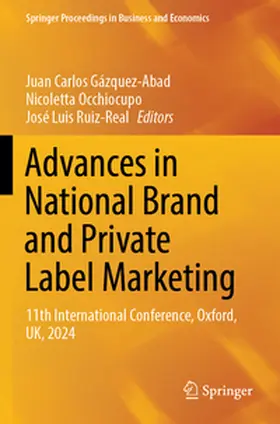 Gázquez-Abad / Occhiocupo / Ruiz-Real |  Advances in National Brand and Private Label Marketing | Buch |  Sack Fachmedien