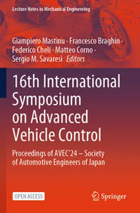 Mastinu / Braghin / Cheli |  16th International Symposium on Advanced Vehicle Control | Buch |  Sack Fachmedien