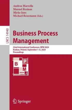 Marrella / Rosemann / Resinas |  Business Process Management | Buch |  Sack Fachmedien