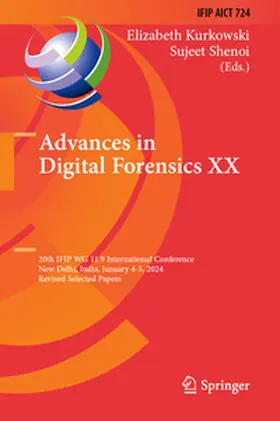 Kurkowski / Shenoi |  Advances in Digital Forensics XX | eBook | Sack Fachmedien