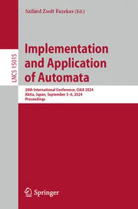 Fazekas | Implementation and Application of Automata | E-Book | sack.de