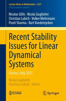 Guglielmi / Sharma / Lubich |  Recent Stability Issues for Linear Dynamical Systems | Buch |  Sack Fachmedien