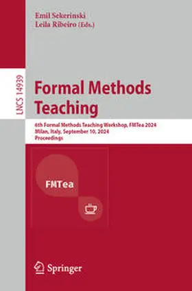 Sekerinski / Ribeiro |  Formal Methods Teaching | eBook | Sack Fachmedien