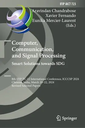 Chandrabose / Fernando / Mercier-Laurent |  Computer, Communication, and Signal Processing. Smart Solutions Towards SDG | eBook | Sack Fachmedien