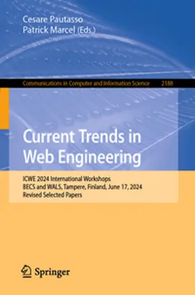 Pautasso / Marcel | Current Trends in Web Engineering | E-Book | sack.de
