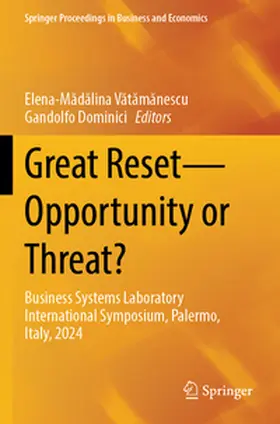 Vatamanescu / Vatamanescu / Dominici |  Great Reset-Opportunity or Threat? | Buch |  Sack Fachmedien