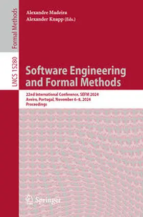 Madeira / Knapp |  Software Engineering and Formal Methods | Buch |  Sack Fachmedien