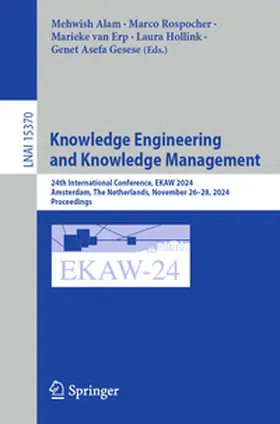 Alam / Rospocher / van Erp |  Knowledge Engineering and Knowledge Management | Buch |  Sack Fachmedien