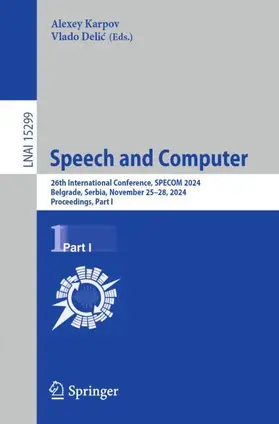 Karpov / Delic / Delic |  Speech and Computer | Buch |  Sack Fachmedien