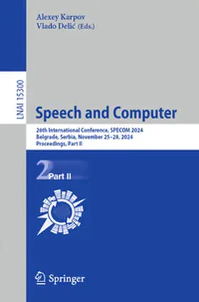 Karpov / Delic / Delic |  Speech and Computer | eBook | Sack Fachmedien