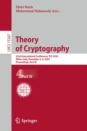 Boyle / Mahmoody | Theory of Cryptography | E-Book | sack.de