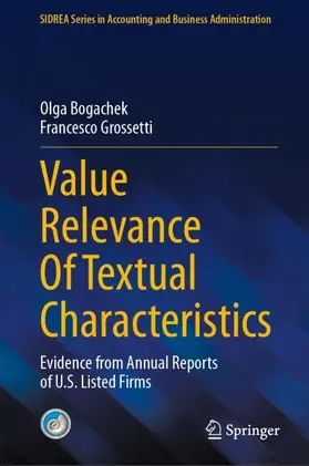 Grossetti / Bogachek |  Value Relevance Of Textual Characteristics | Buch |  Sack Fachmedien