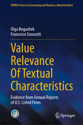 Bogachek / Grossetti |  Value Relevance Of Textual Characteristics | eBook | Sack Fachmedien