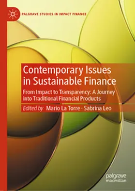 Leo / La Torre |  Contemporary Issues in Sustainable Finance | Buch |  Sack Fachmedien
