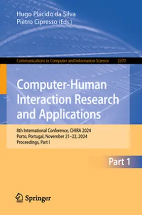 Plácido da Silva / Cipresso |  Computer-Human Interaction Research and Applications | Buch |  Sack Fachmedien