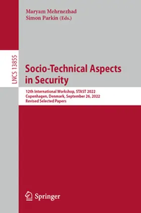 Parkin / Mehrnezhad |  Socio-Technical Aspects in Security | Buch |  Sack Fachmedien