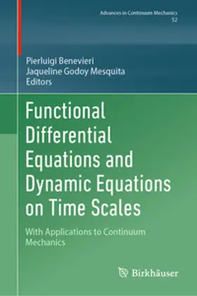 Benevieri / Mesquita |  Functional Differential Equations and Dynamic Equations on Time Scales | eBook | Sack Fachmedien