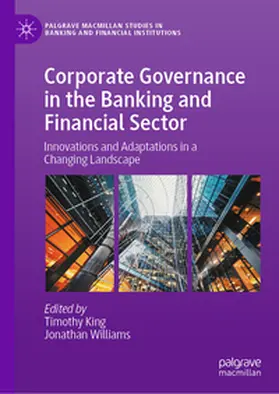 Williams / King |  Corporate Governance in the Banking and Financial Sector | Buch |  Sack Fachmedien