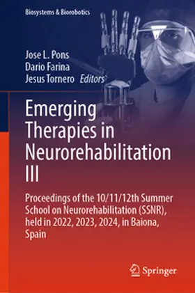 Pons / Tornero / Farina |  Emerging Therapies in Neurorehabilitation III | Buch |  Sack Fachmedien