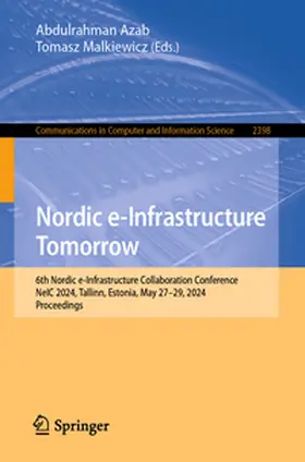 Malkiewicz / Azab |  Nordic e-Infrastructure Tomorrow | Buch |  Sack Fachmedien