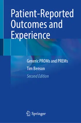 Benson |  Patient-Reported Outcomes and Experience | eBook | Sack Fachmedien