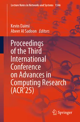 Daimi / Al Sadoon | Proceedings of the Third International Conference on Advances in Computing Research (ACR’25) | E-Book | sack.de