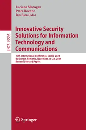Morogan / Roenne / Bica |  Innovative Security Solutions for Information Technology and Communications | eBook | Sack Fachmedien