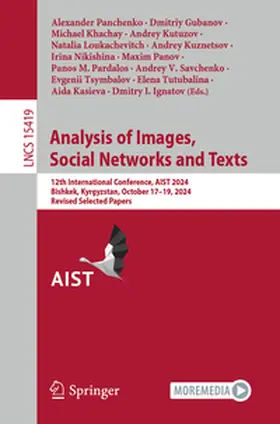 Panchenko / Gubanov / Savchenko | Analysis of Images, Social Networks and Texts | E-Book | sack.de